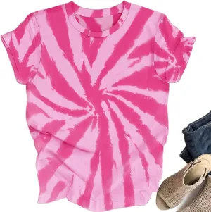 Women Hippie Shirt Tie Dye Peace Sign Tshirts Hippy Peace Costume Hippie Outfit Tee