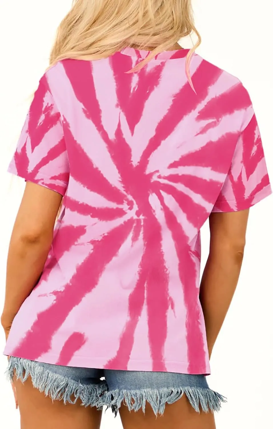 Women Hippie Shirt Tie Dye Peace Sign Tshirts Hippy Peace Costume Hippie Outfit Tee