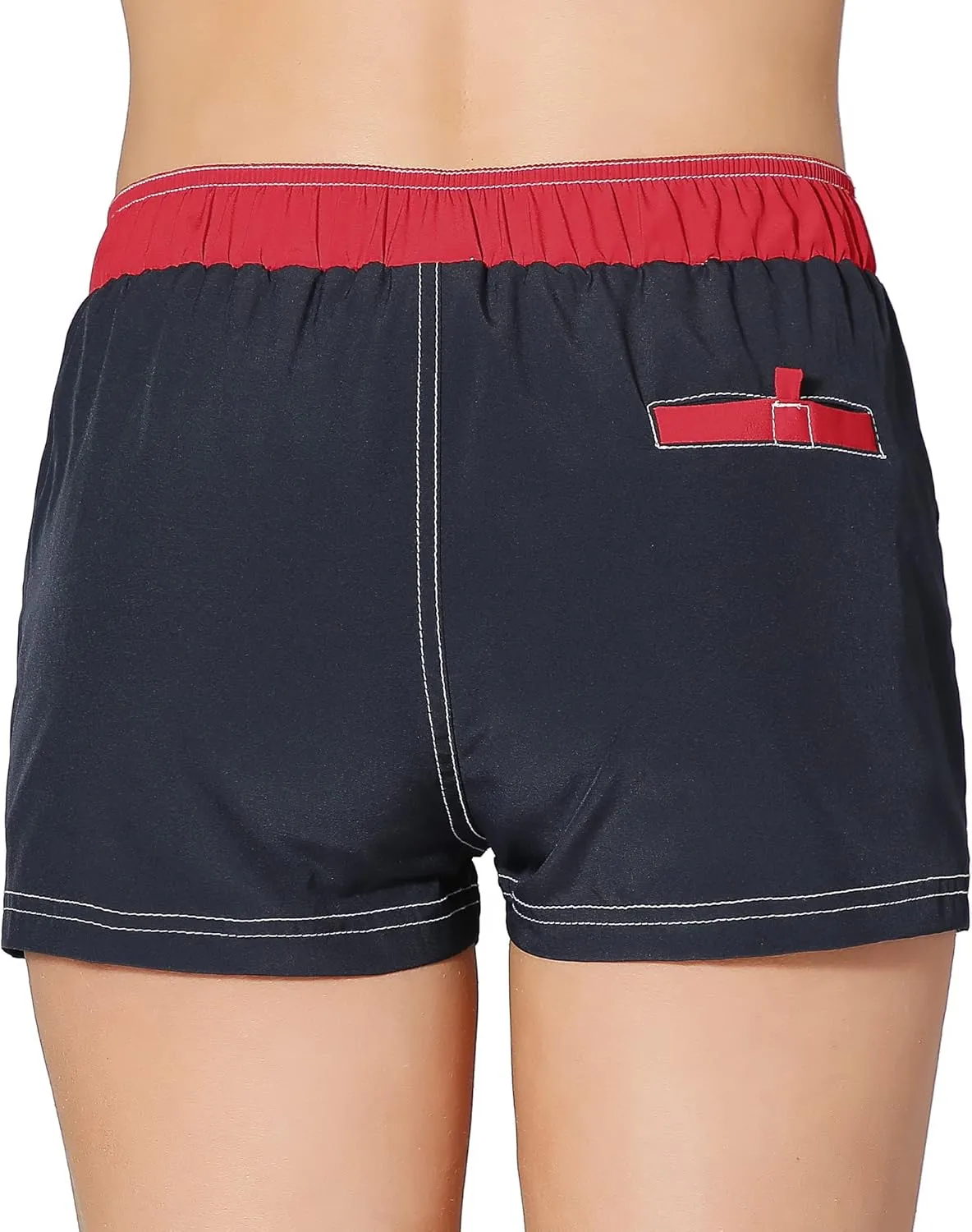Women Quick Dry Swimwear Trunks Sports Board Shorts with Soft Briefs Inner Lining