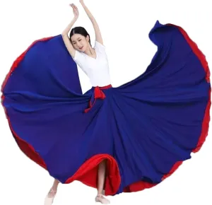Women's 720 Fairy Lyric Dance Gradient Chiffon Swing Skirt for Ballet and Modern Dance