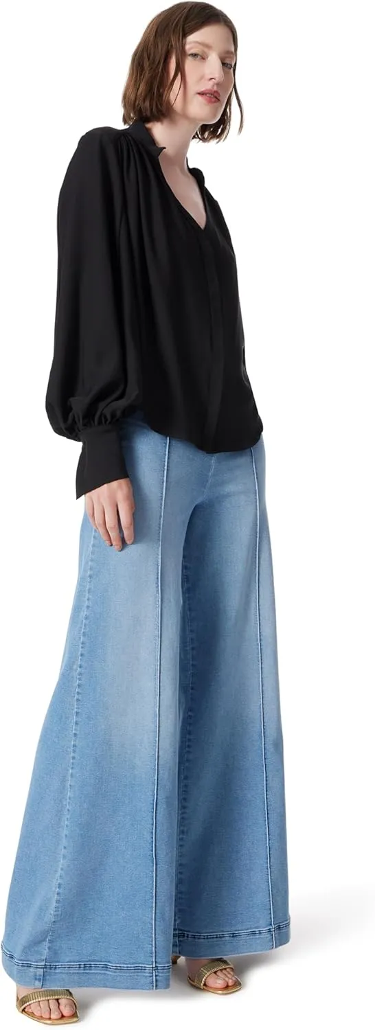 Women's Anna High Rise Pull on Pin Tuck Pant Standard