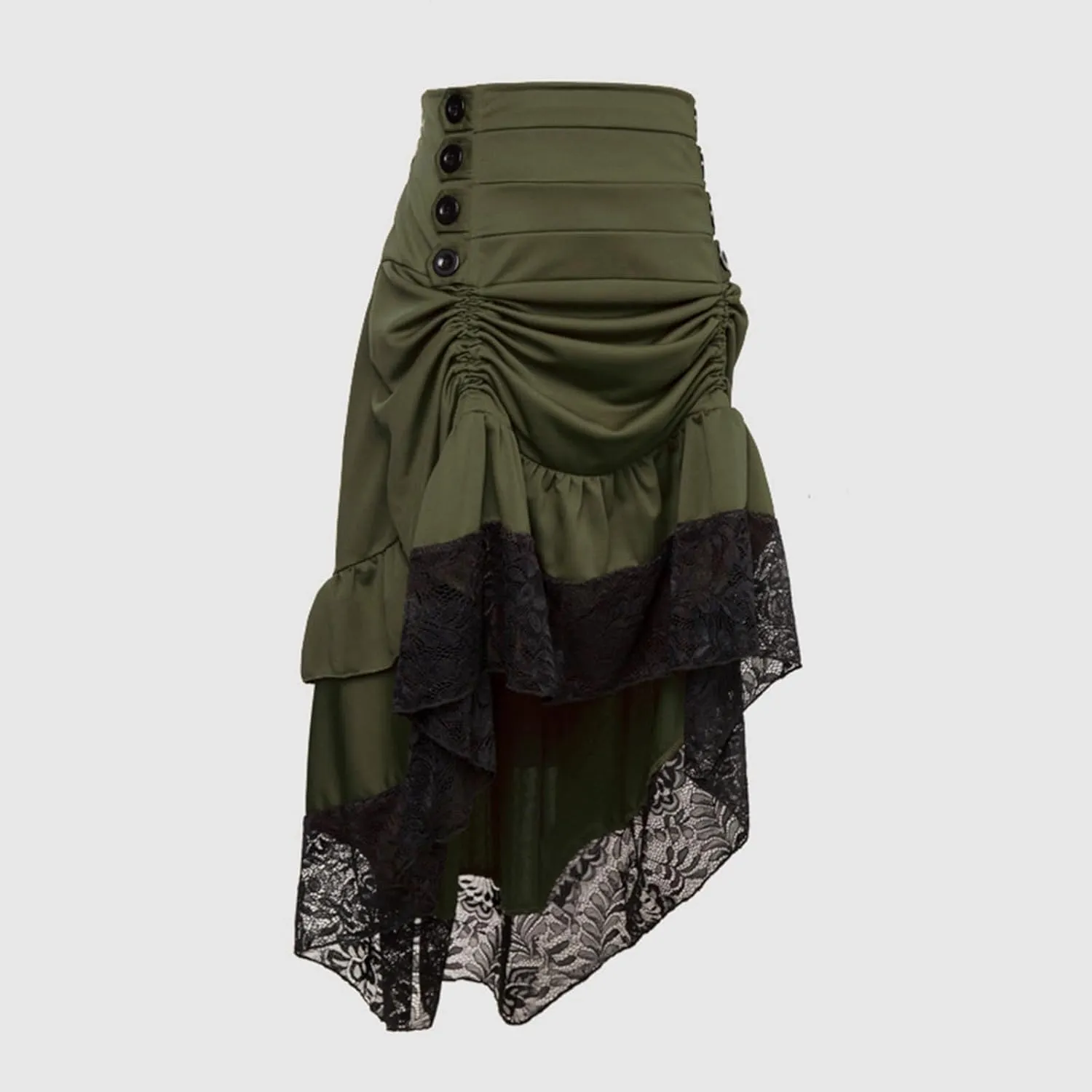 Womens Hippie Victorian Goth Ruched Maxi Long Midi Knee Length Skorts Skirts for Women Lace Skorts 2025