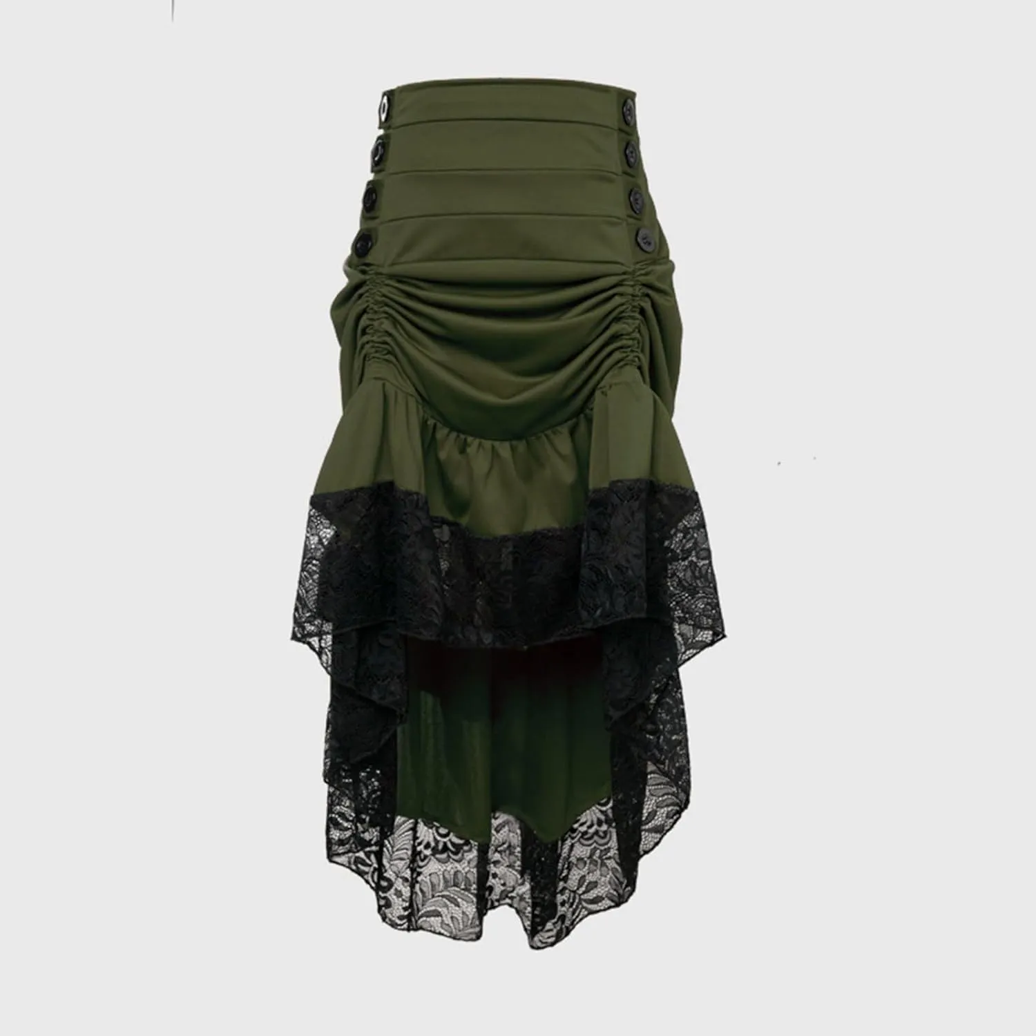 Womens Hippie Victorian Goth Ruched Maxi Long Midi Knee Length Skorts Skirts for Women Lace Skorts 2025