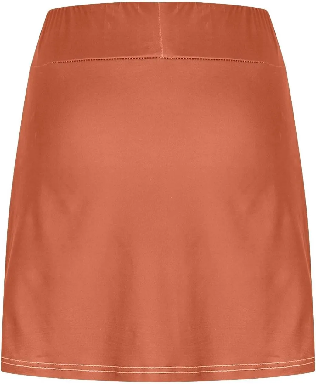 Women's Tennis Golf Skirts Elastic Waist Gym Workout Skorts with Shorts Underneath Quick Dry Athletic Running Skirts