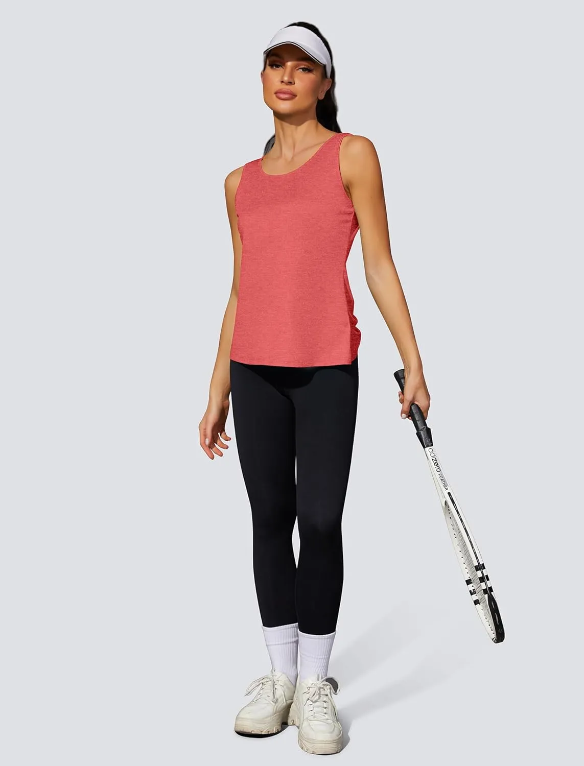 Workout Tops for Women Open Back Yoga Tank Tops Sleeveless Running Shirts Athletic Gym Lightweight Quick Dry Top