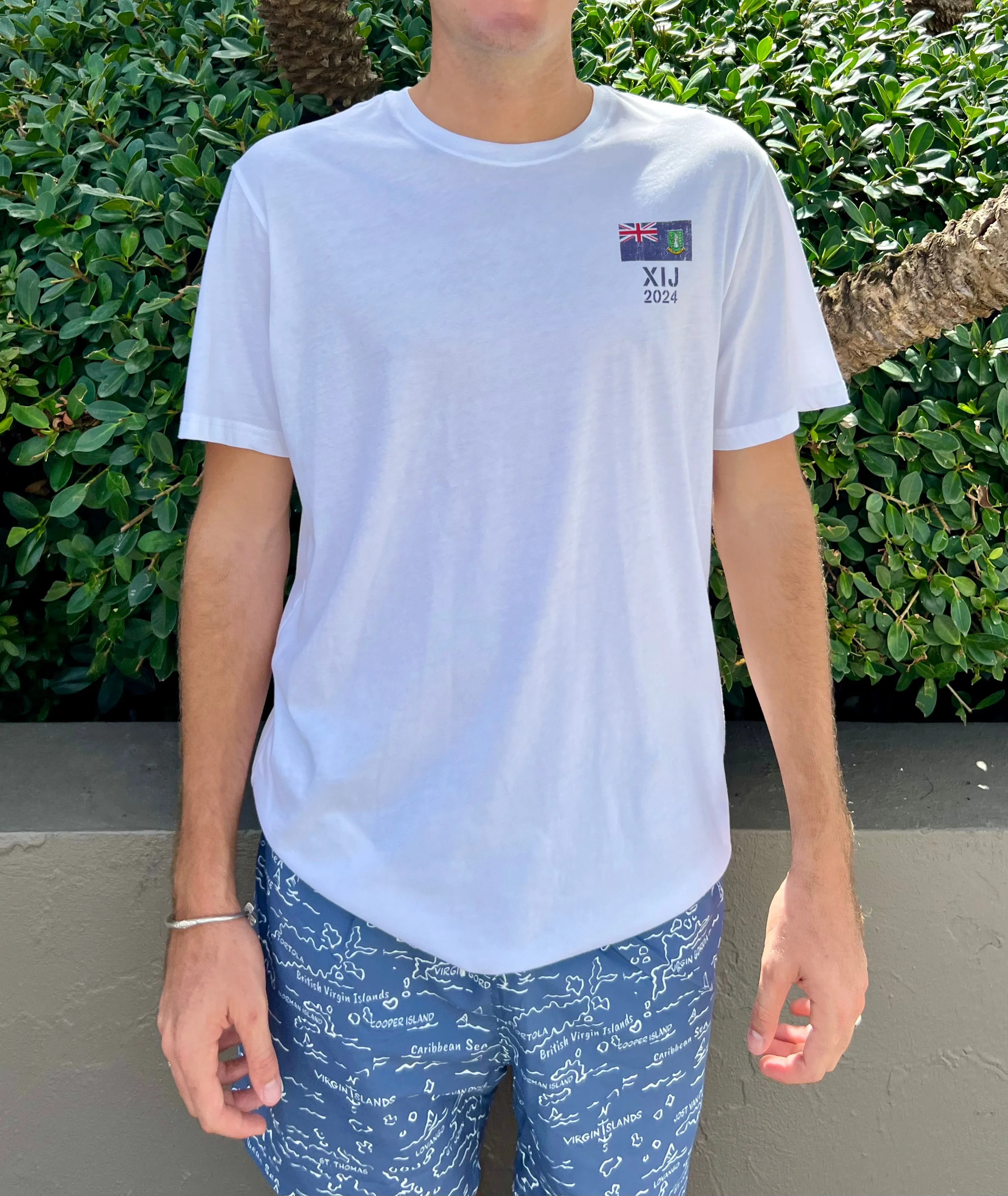 XIJ24 BVI Patch T-Shirt - White