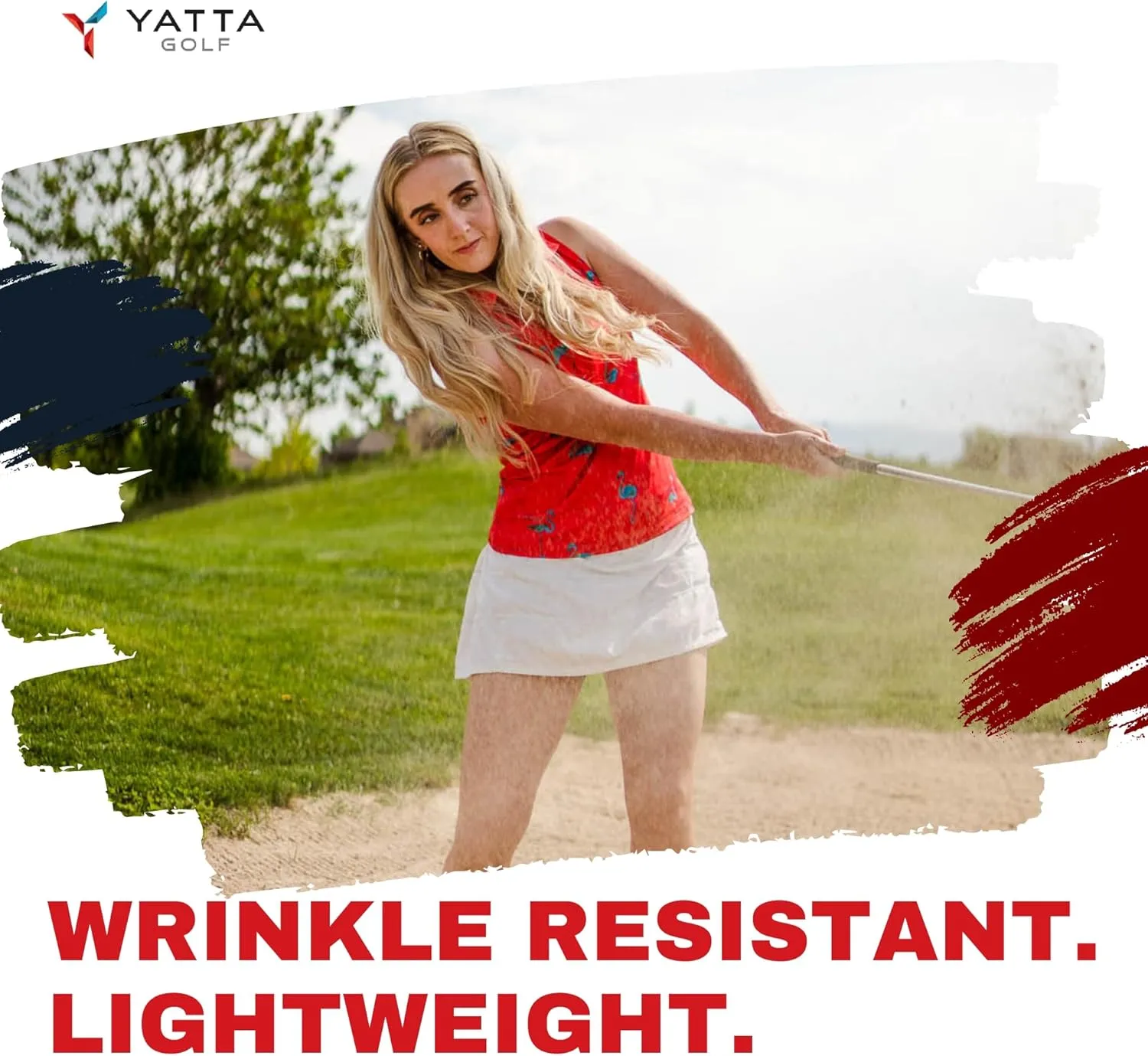 YATTA GOLF Performance Sleeveless Golf Polo for Women - Moisture Wicking V-Neck Golf Polo Shirts Workout Golf Tank Tops