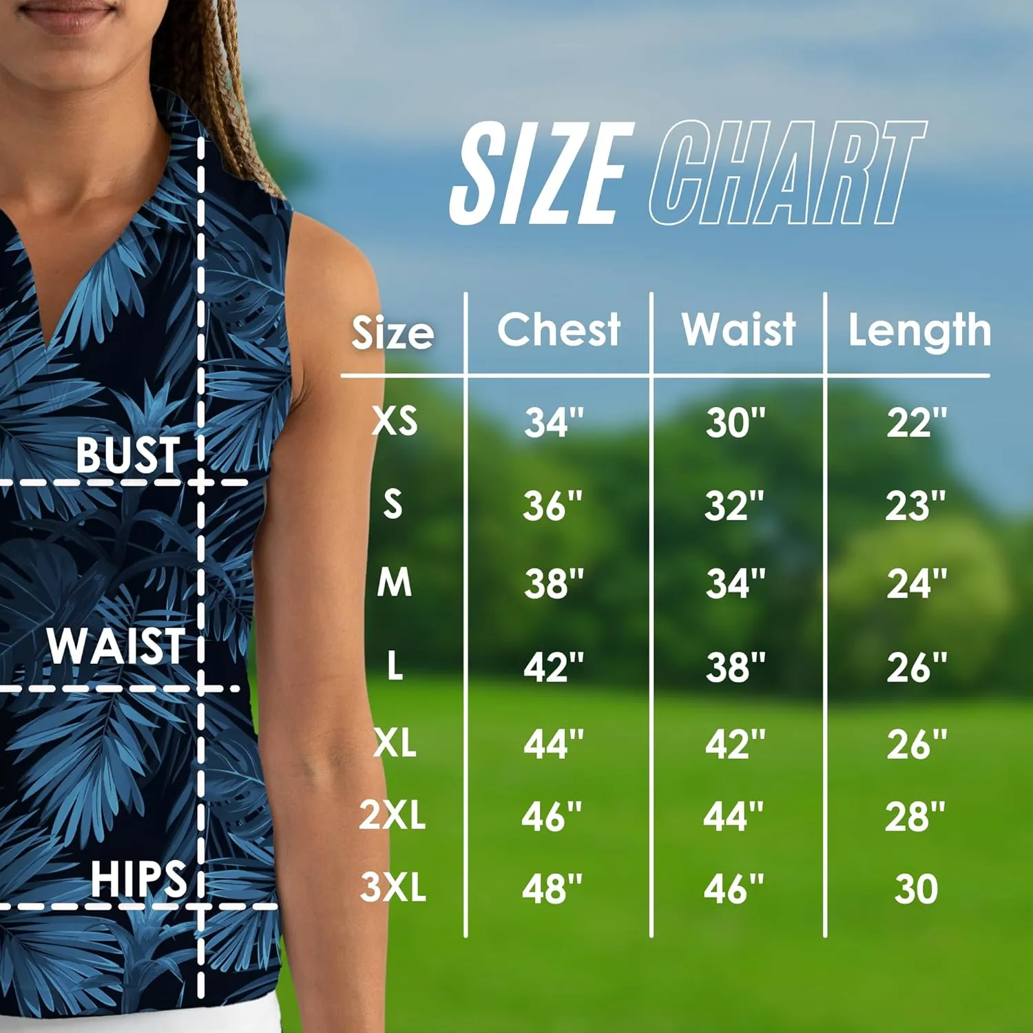 YATTA GOLF Performance Sleeveless Golf Polo for Women - Moisture Wicking V-Neck Golf Polo Shirts Workout Golf Tank Tops