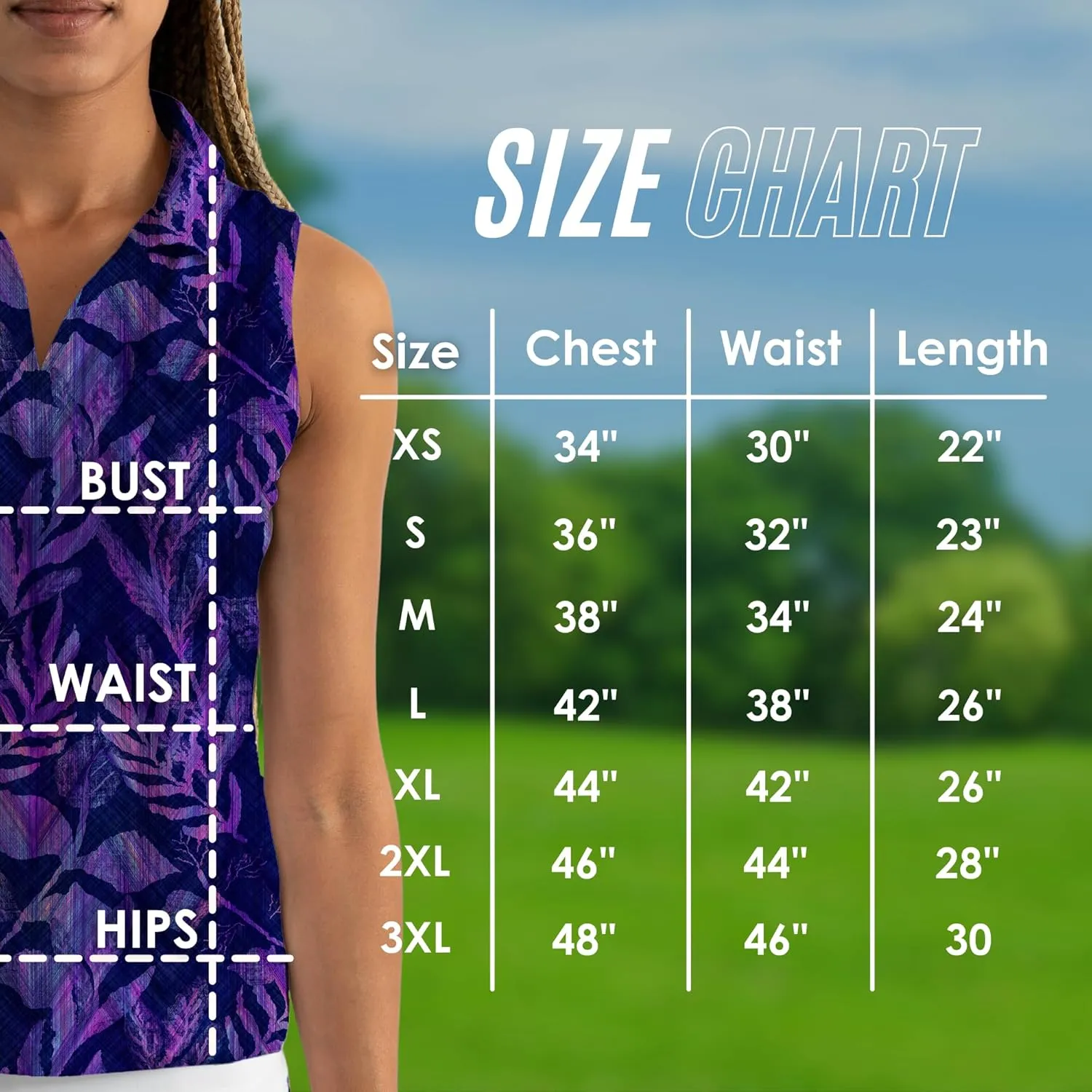 YATTA GOLF Performance Sleeveless Golf Polo for Women - Moisture Wicking V-Neck Golf Polo Shirts Workout Golf Tank Tops