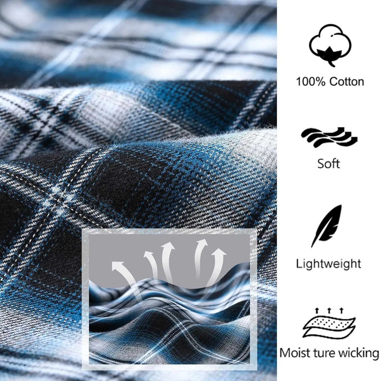yuyangdpb Men's 3-Pack Woven Pajama Short Cotton Plaid Sleepwear Shorts Button Open Fly with Pockets