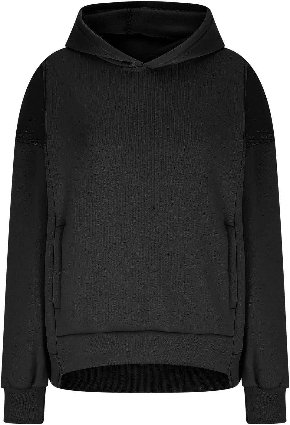 ZDRZK Oversized Hoodies For Women Long Sleeve Drop Shoulder Pullovers Top Fall Fleece Hooded Sweatshirts With Pockets