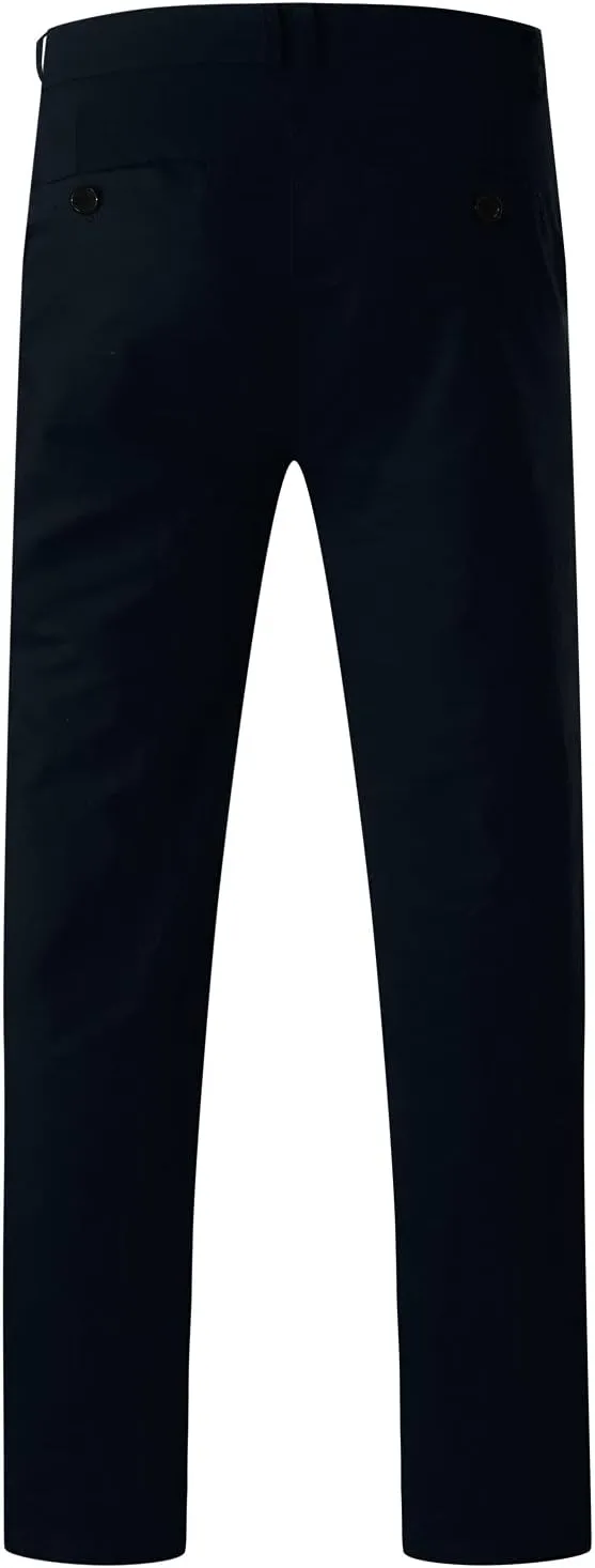 ZYXTIM Mens Work Chino Pants Slim Fit Tapered Cotton Fashion Business Casual Trousers Stertch Durable Ripstop Athletic Pants